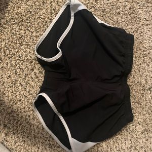 Black and white nike shorts